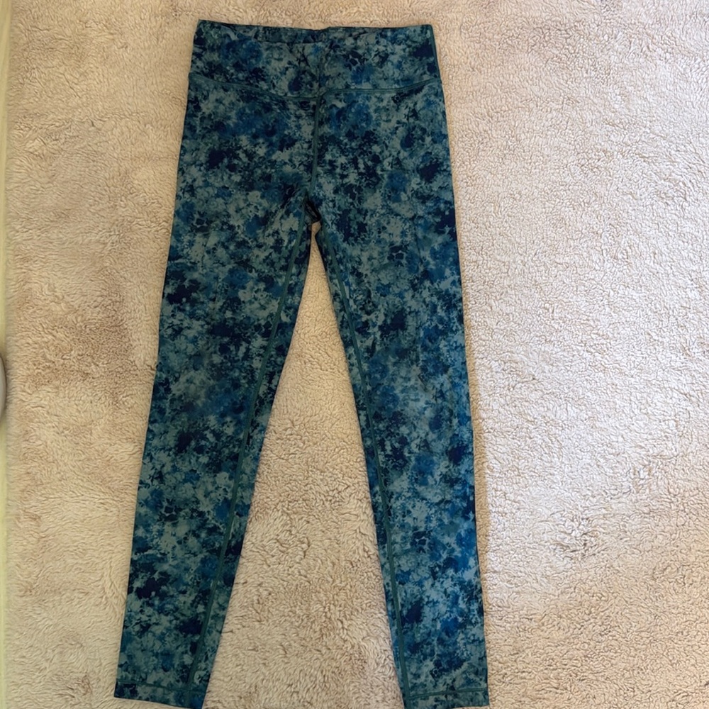 Athleta High Rise Printed Chit Chat Tight girls size XXL/16